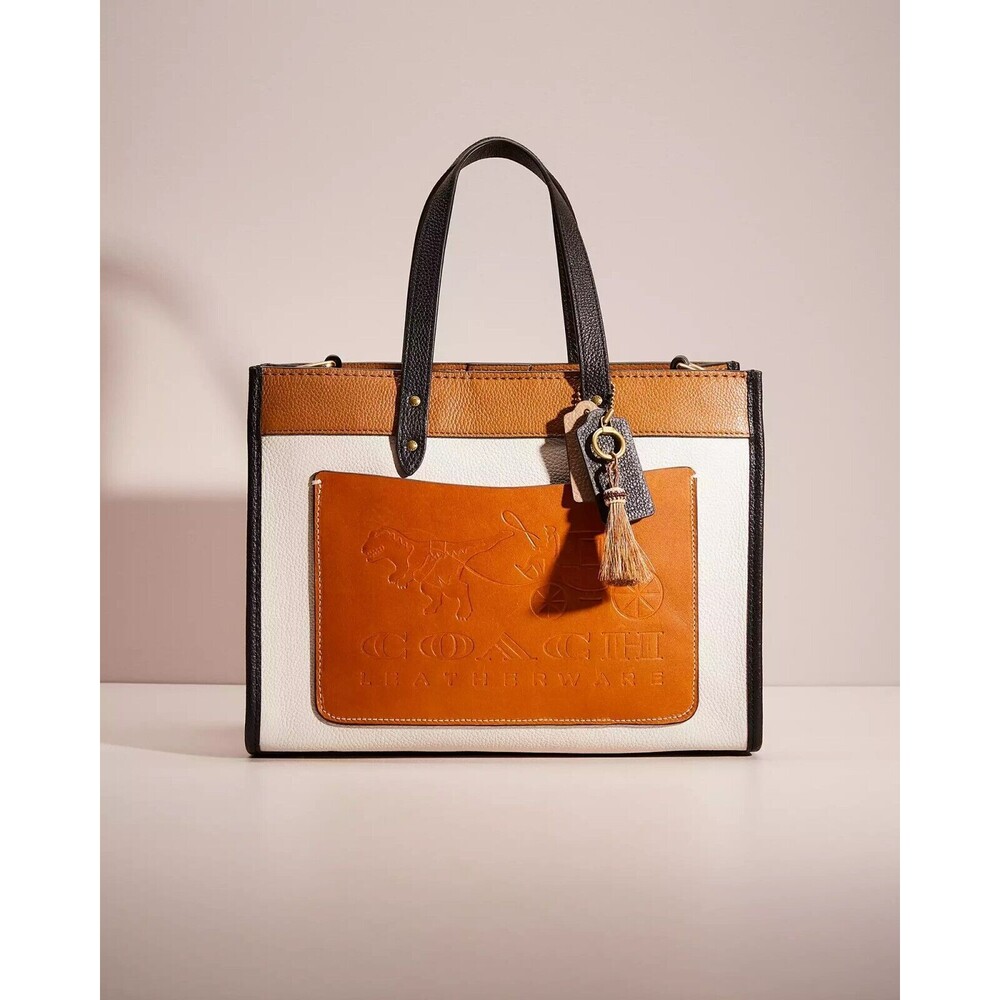 Coach Field Tote 30 In Colorblock - Reloved One Of A Kind Rexy Carriage